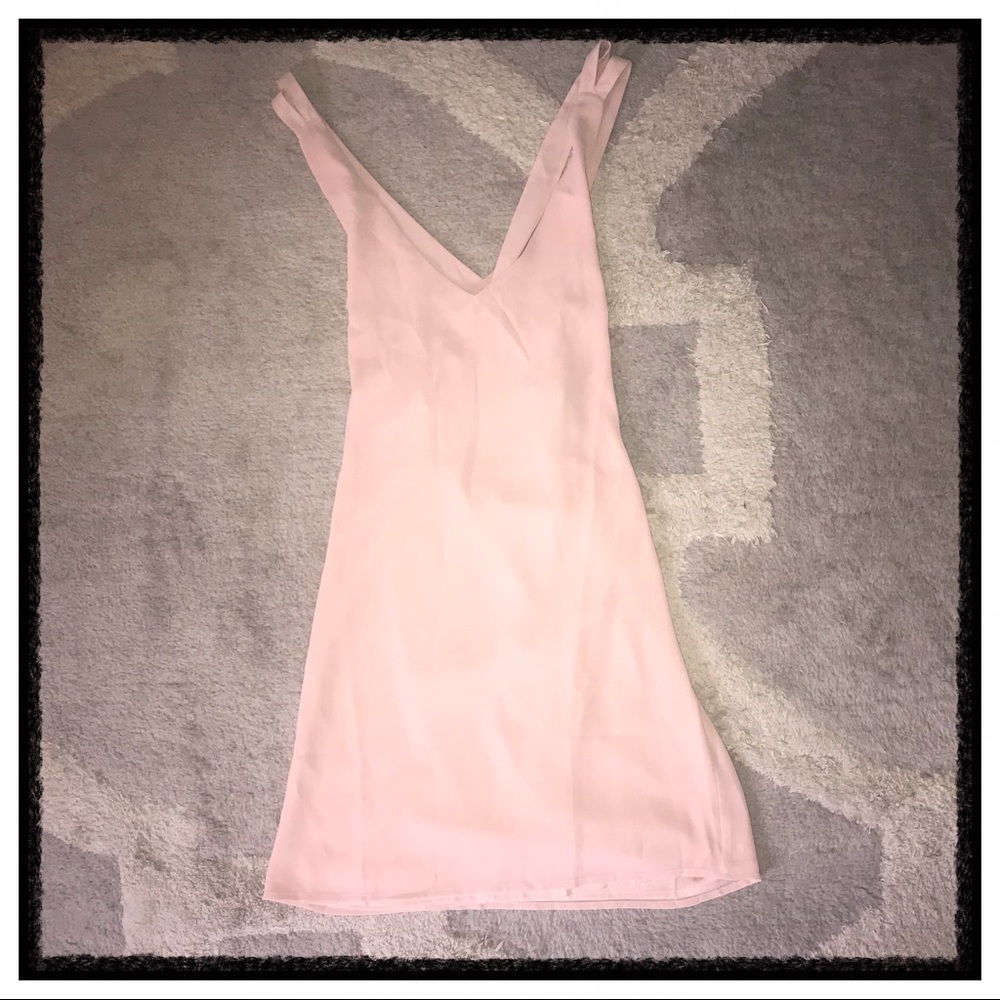 Blush Strappy Back Mini Dress size Small